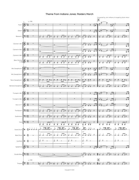 Indiana Jones Theme Raiders March Sheet Music