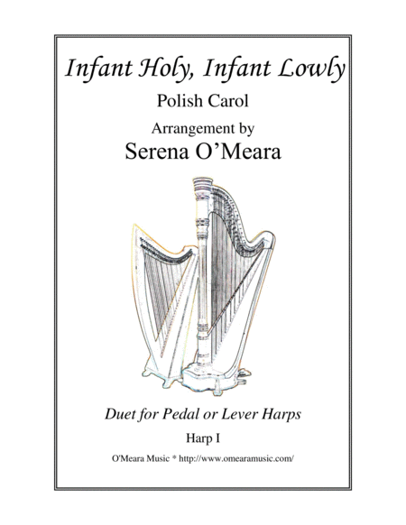Free Sheet Music Infant Holy Infant Lowly Harp I
