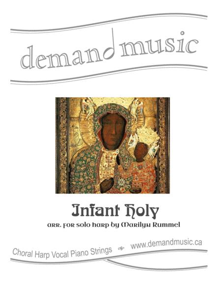 Infant Holy Solo Intermediate Harp Pedal Or Lever Sheet Music