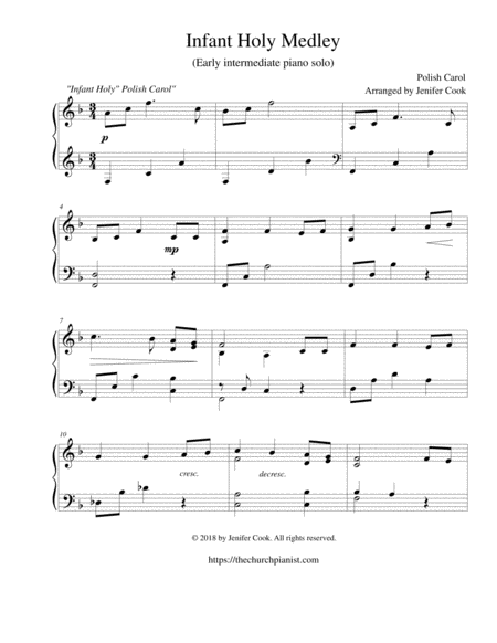 Free Sheet Music Infant Holy W Away In A Manger