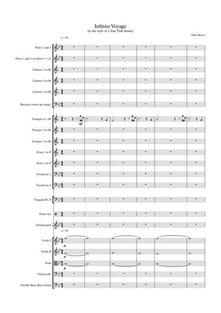 Free Sheet Music Infinite Voyage For Small Orchestra