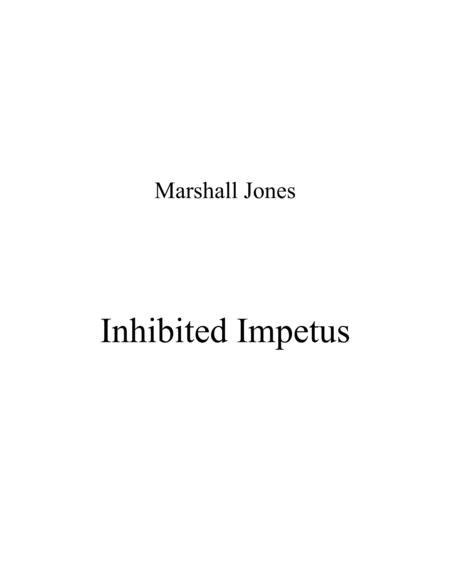 Free Sheet Music Inhibited Impetus