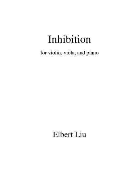 Inhibition For Violin Viola And Piano Full Score Sheet Music