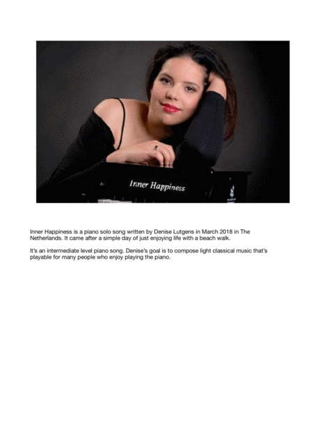 Free Sheet Music Inner Happiness By Denise Lutgens