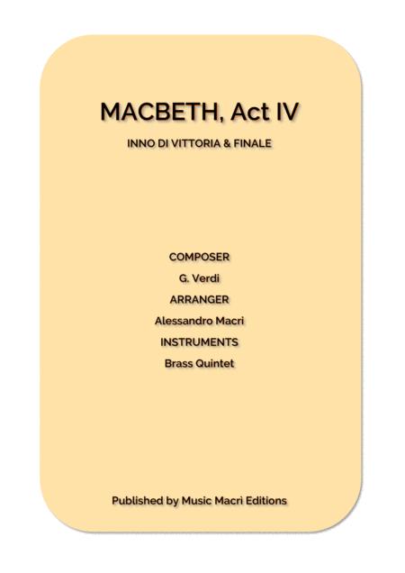 Free Sheet Music Inno Di Vittoria Finale From Macbeth Act Iv