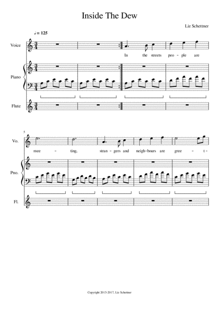 Free Sheet Music Inside The Dew