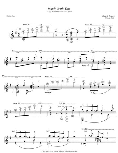 Free Sheet Music Inside With You