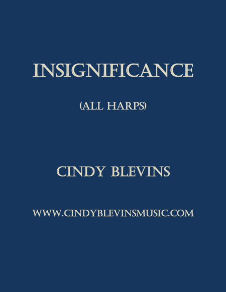 Free Sheet Music Insignificance An Original Solo For Harp From My Book Harping On The Black Notes