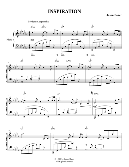 Inspiration Sheet Music