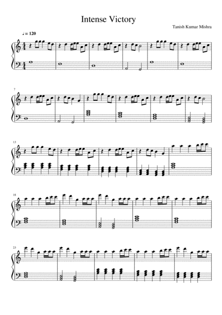 Intense Victory Sheet Music