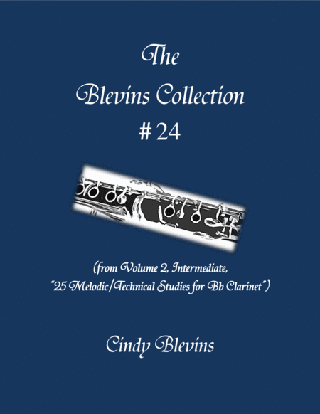 Intermediate Clarinet Study 24 From The Blevins Collection Melodic Technical Studies For Bb Clarinet Sheet Music