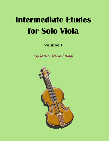 Intermediate Etudes For Solo Viola Volume I Sheet Music