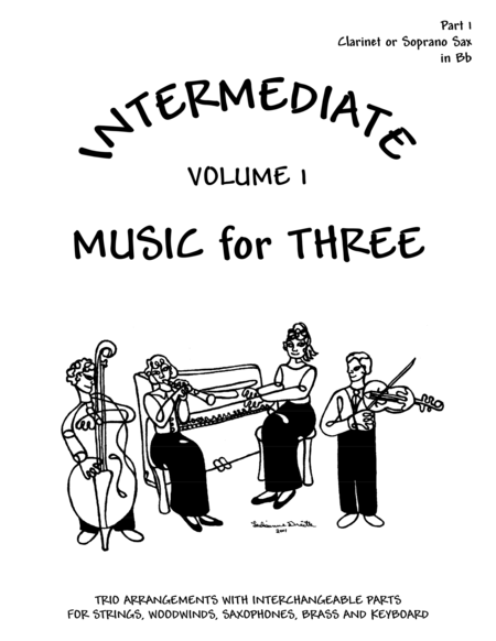 Intermediate Music For Three Volume 1 Part 1 Clarinet In Bb Dd52113 Sheet Music