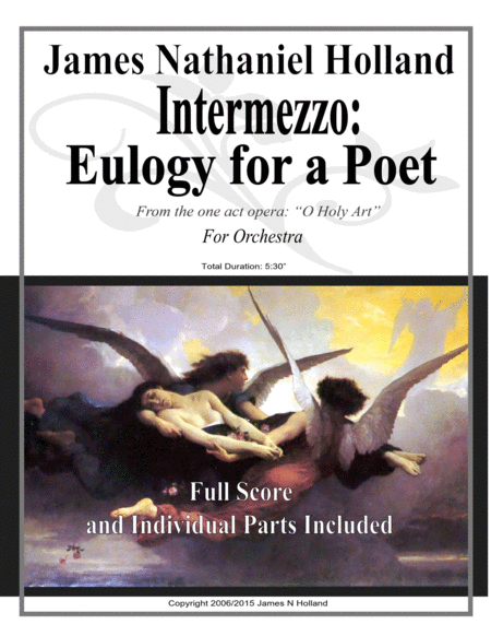 Intermezzo Eulogy For A Poet Memorial Music For Orchestra Sheet Music