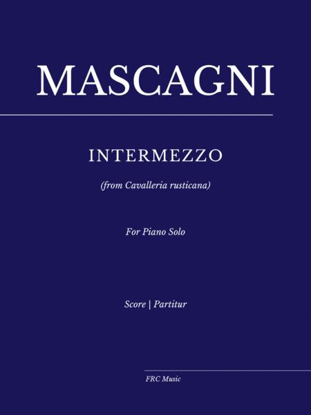 Free Sheet Music Intermezzo From Cavalleria Rusticana For Piano Solo