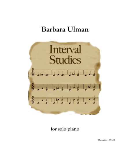 Free Sheet Music Interval Studies