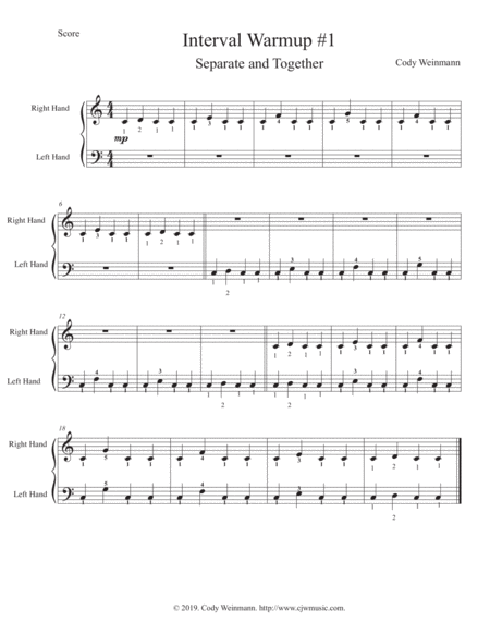 Interval Warmup 1 Sheet Music