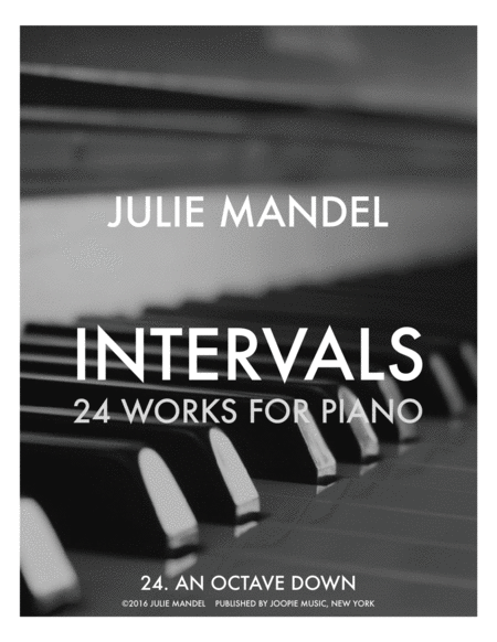 Intervals 24 Works For Piano 24 An Octave Down Sheet Music