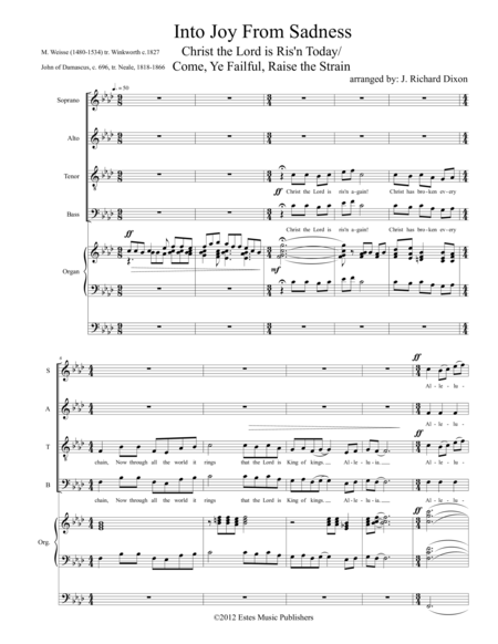 Into Joy From Sadness Sheet Music