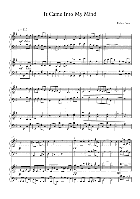 Into My Mind Sheet Music