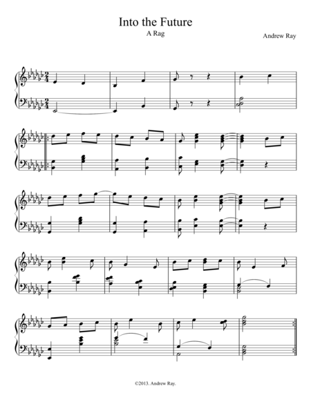 Into The Future Sheet Music