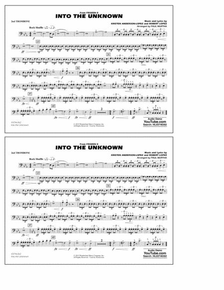 Into The Unknown From Disneys Frozen 2 Arr Paul Murtha 2nd Trombone Sheet Music