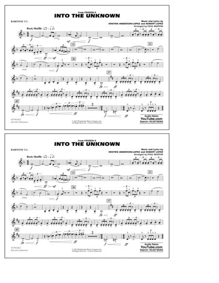 Into The Unknown From Disneys Frozen 2 Arr Paul Murtha Baritonet C Sheet Music