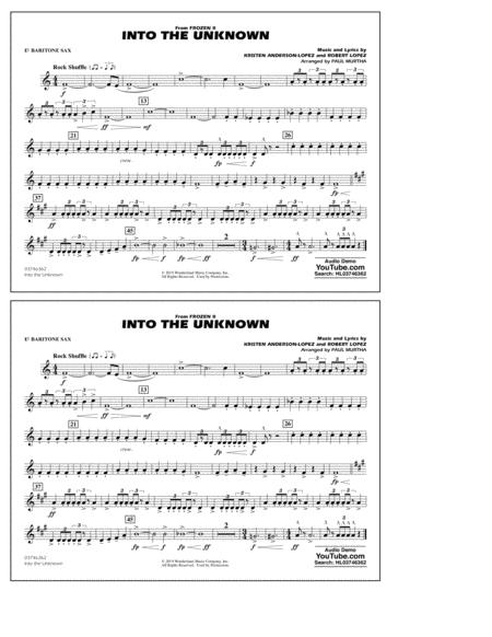 Free Sheet Music Into The Unknown From Disneys Frozen 2 Arr Paul Murtha Eb Baritone Sax