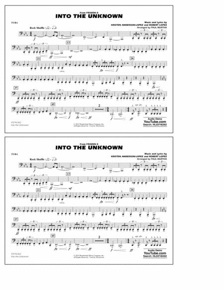 Into The Unknown From Disneys Frozen 2 Arr Paul Murtha Tuba Sheet Music