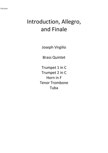 Introduction Allegro And Finale Sheet Music