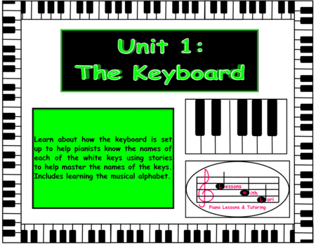 Introduction To The Keyboard Unit 1 Sheet Music