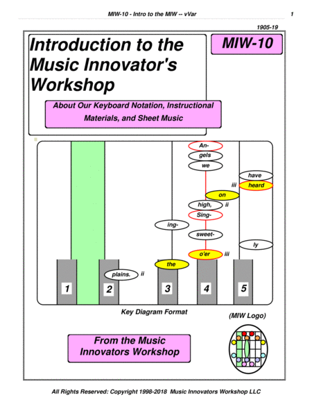 Free Sheet Music Introduction To The Music Innovators Workshop
