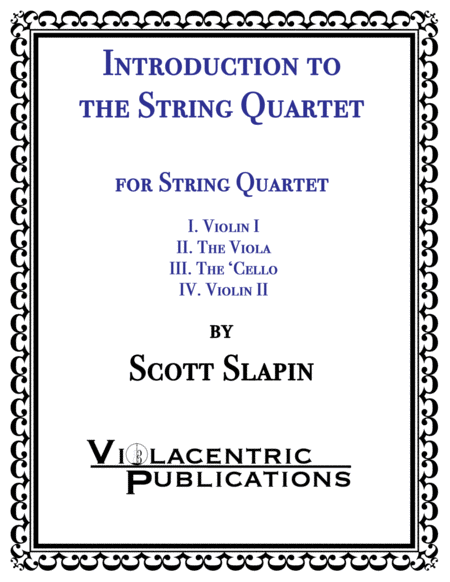 Introduction To The String Quartet Sheet Music