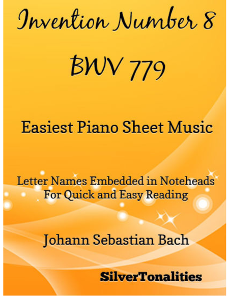 Invention Number 8 Bwv 779 Easiest Piano Sheet Music Sheet Music