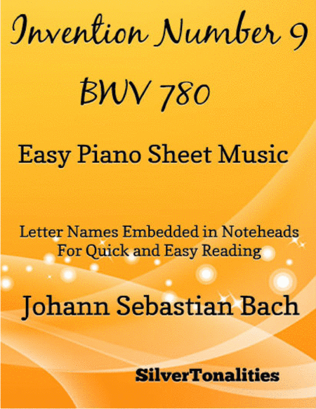 Free Sheet Music Invention Number 9 Bwv 780 Easy Piano Sheet Music