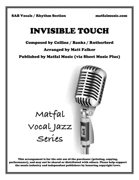 Invisible Touch Sheet Music