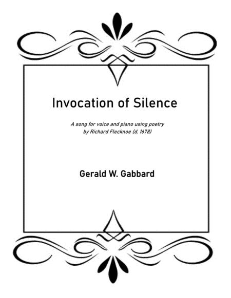 Free Sheet Music Invocation Of Silence 1990 2008