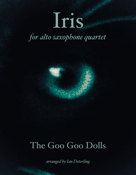 Iris For Alto Saxophone Quartet Sheet Music