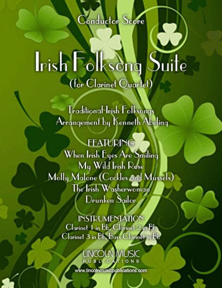 Irish Folksong Suite For Clarinet Quartet Sheet Music