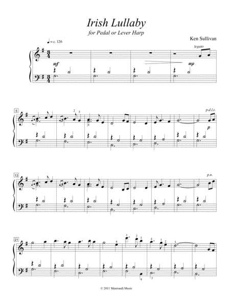 Irish Lullaby Sheet Music