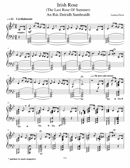 Irish Rose Sheet Music