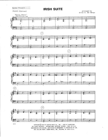 Free Sheet Music Irish Suite Piano Accompaniment