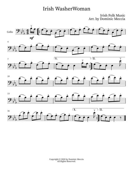 Irish Washerwoman Cello Sheet Music