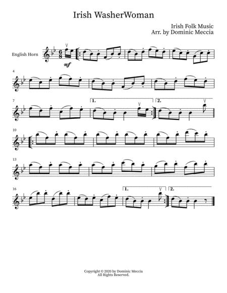 Irish Washerwoman English Horn Sheet Music