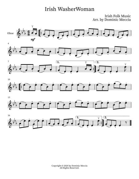 Irish Washerwoman Oboe Sheet Music