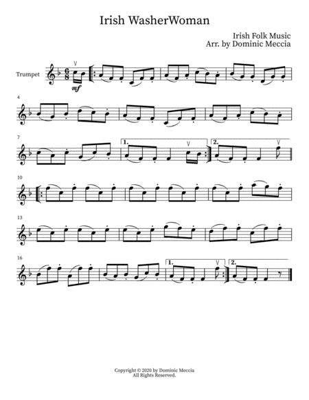 Irish Washerwoman Trumpet Sheet Music