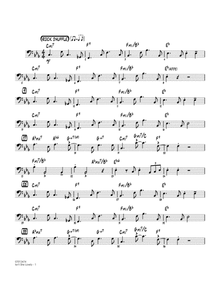 Free Sheet Music Isnt She Lovely Arr John Berry Bass