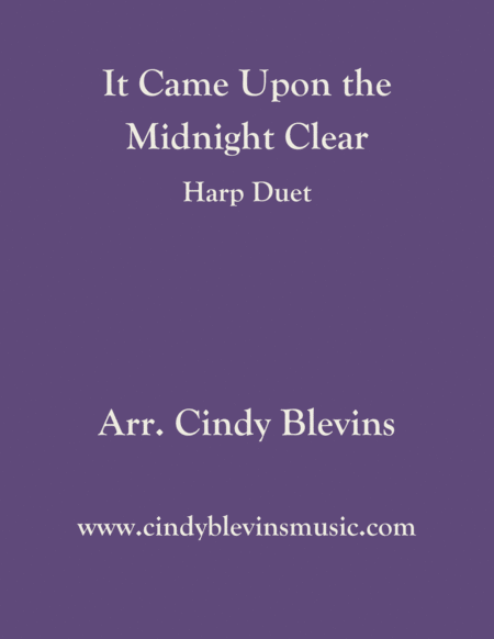 It Came Upon The Midnight Clear Arranged For Harp Duet Sheet Music