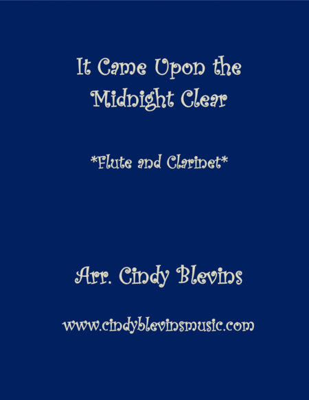 It Came Upon The Midnight Clear For Flute And Clarinet Sheet Music