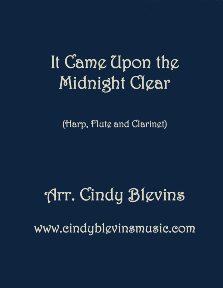 It Came Upon The Midnight Clear For Harp Flute And Clarinet Sheet Music